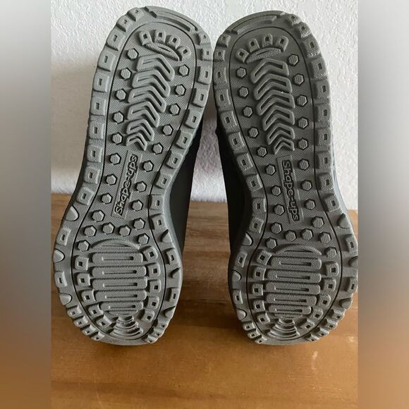 Skechers Women Grey Shape Ups Boots Faux Fur lined Size 9 Cold Weather Fall - Picture 5 of 10